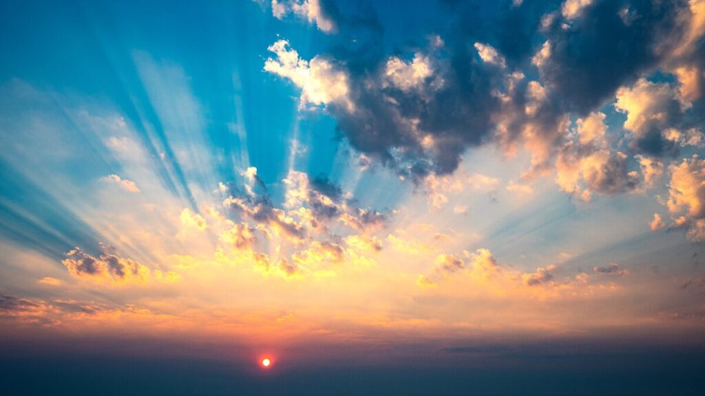 朝焼け-メリットを表現